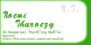 noemi thuroczy business card
